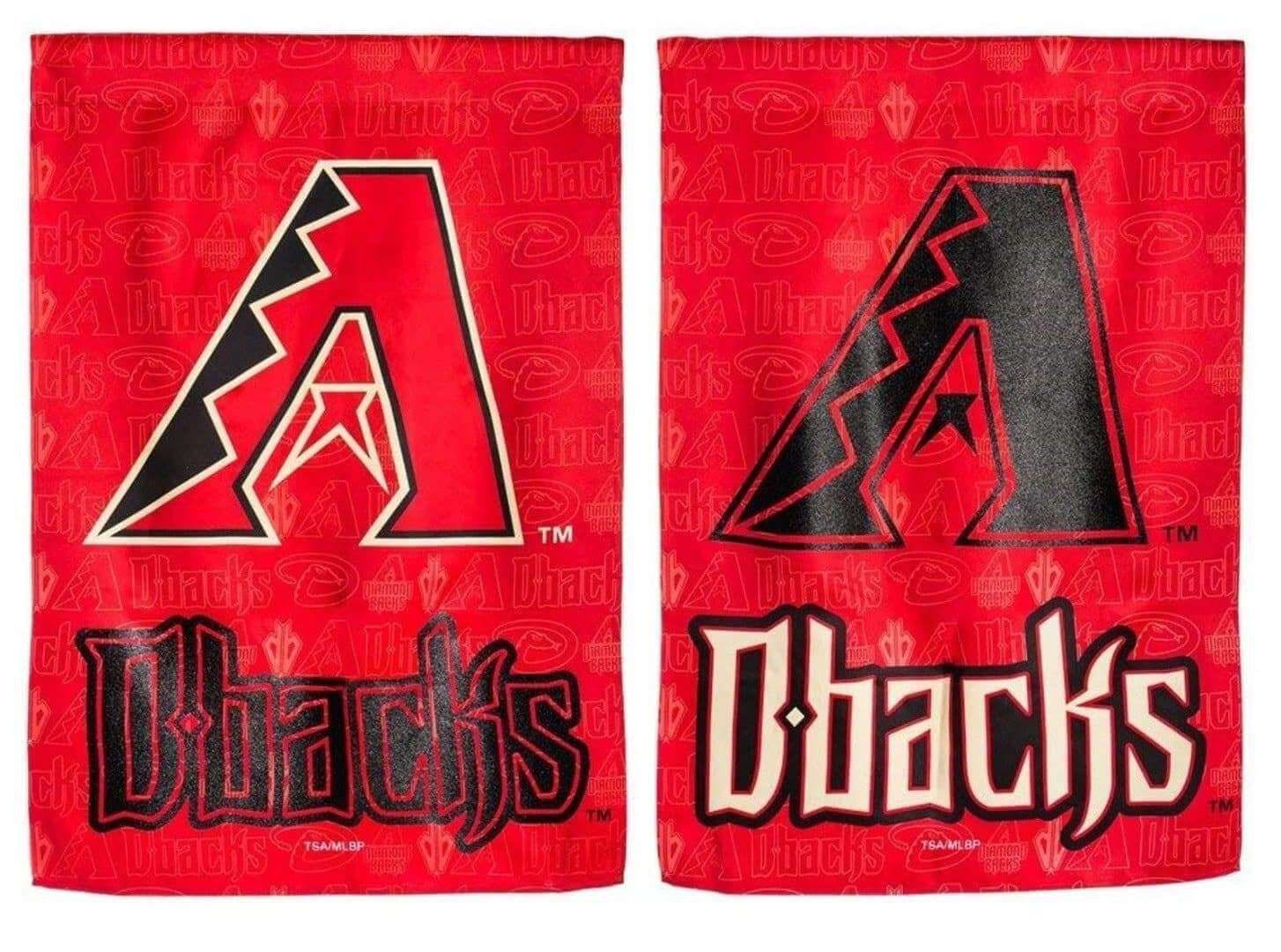 Arizona Diamondbacks Garden Flag 2 Sided Glitter