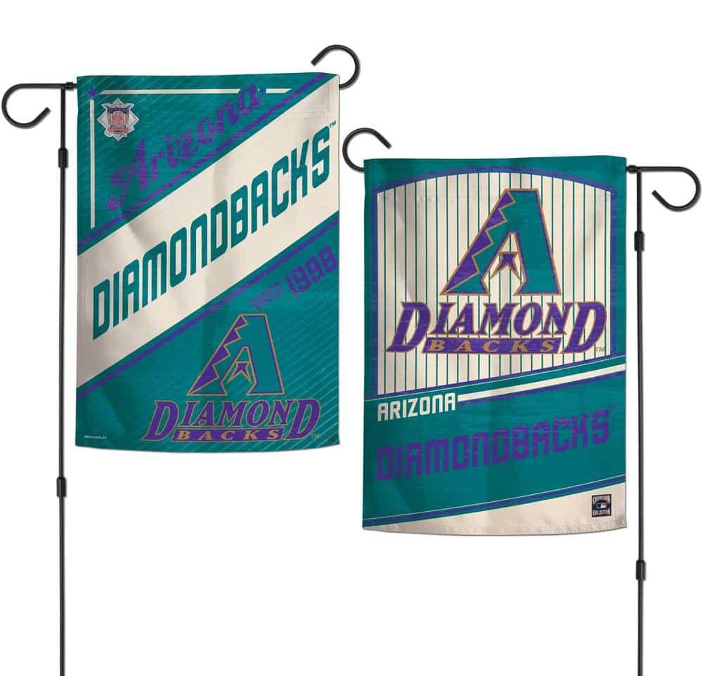 Arizona Diamondbacks Garden Flag 2 Sided Retro Classic