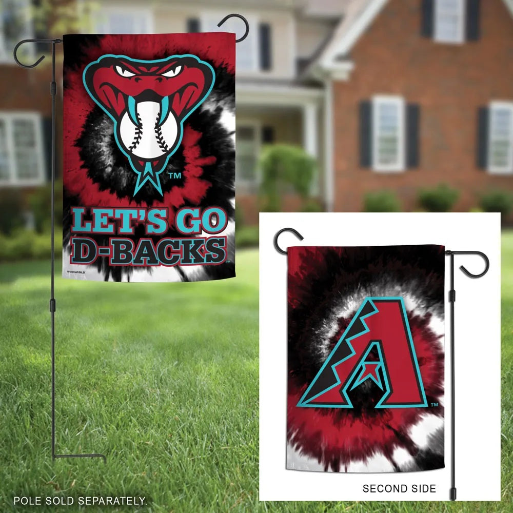 Arizona Diamondbacks Garden Flag 2 Sided Tie Dye