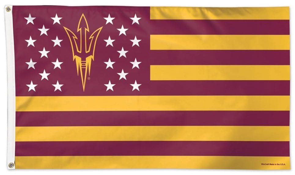 Arizona State Sun Devils Flag 3x5 Americana Stars and Stripes