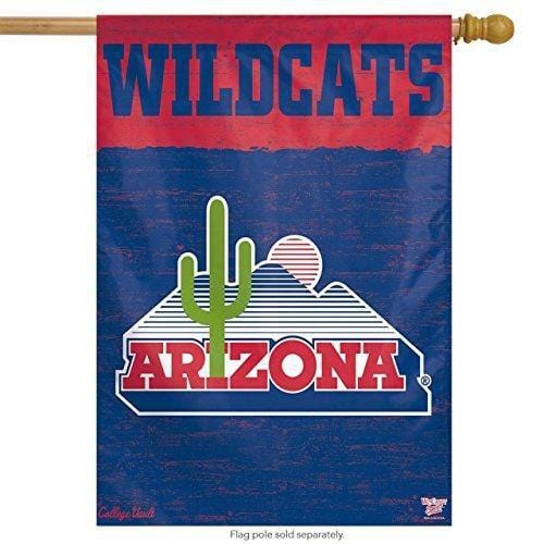 Arizona Wildcats Flag Throwback Logo Vertical Banner