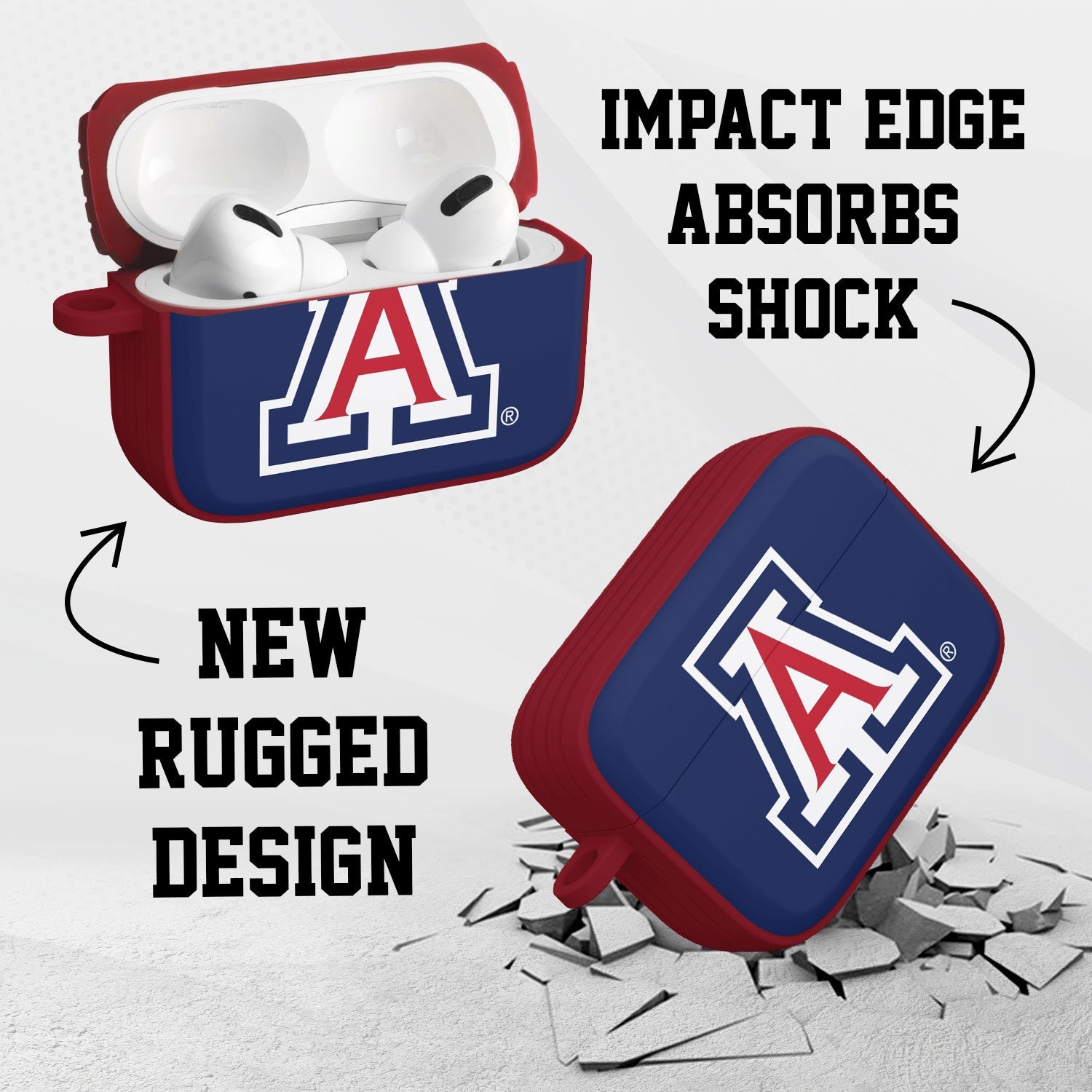 Arizona Wildcats HDX AirPods Pro 1 & 2 Case Cover 2