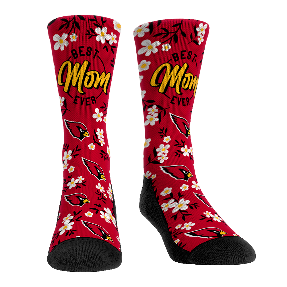 Arizona Cardinals - Best Mom Floral | Rock 'Em Socks