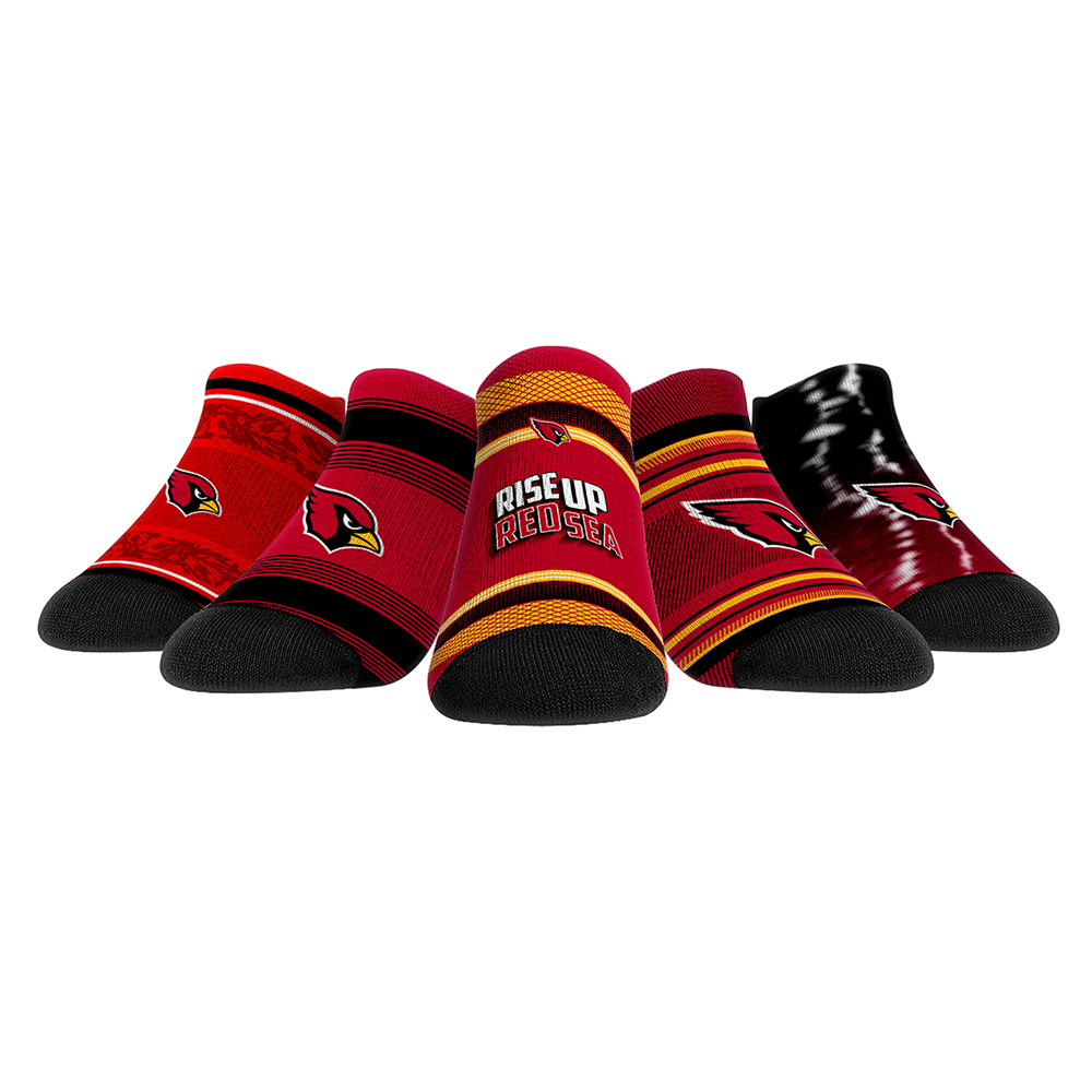 Arizona Cardinals - Low Cut  - Super Fan 5-Pack | Rock 'Em Socks