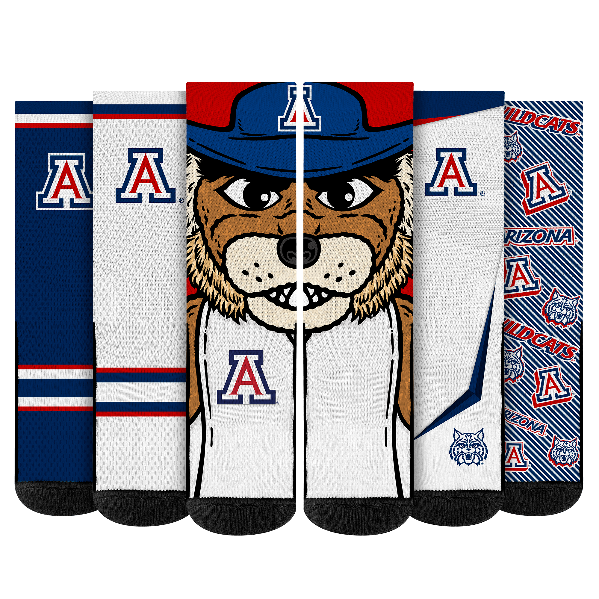 Arizona Wildcats - Super Fan 5-Pack | Rock 'Em Socks