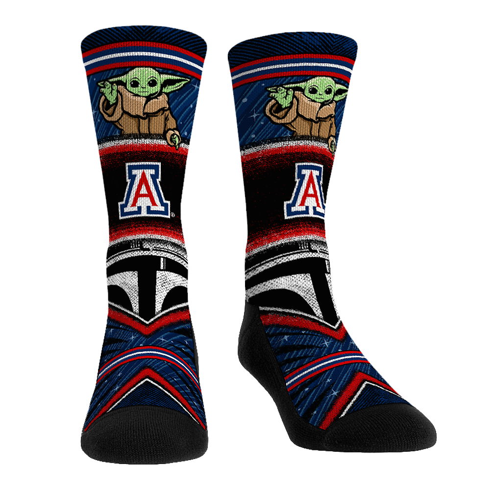 Arizona Wildcats - Star Wars  - Grogu Intergalactic Fan | Rock 'Em Socks