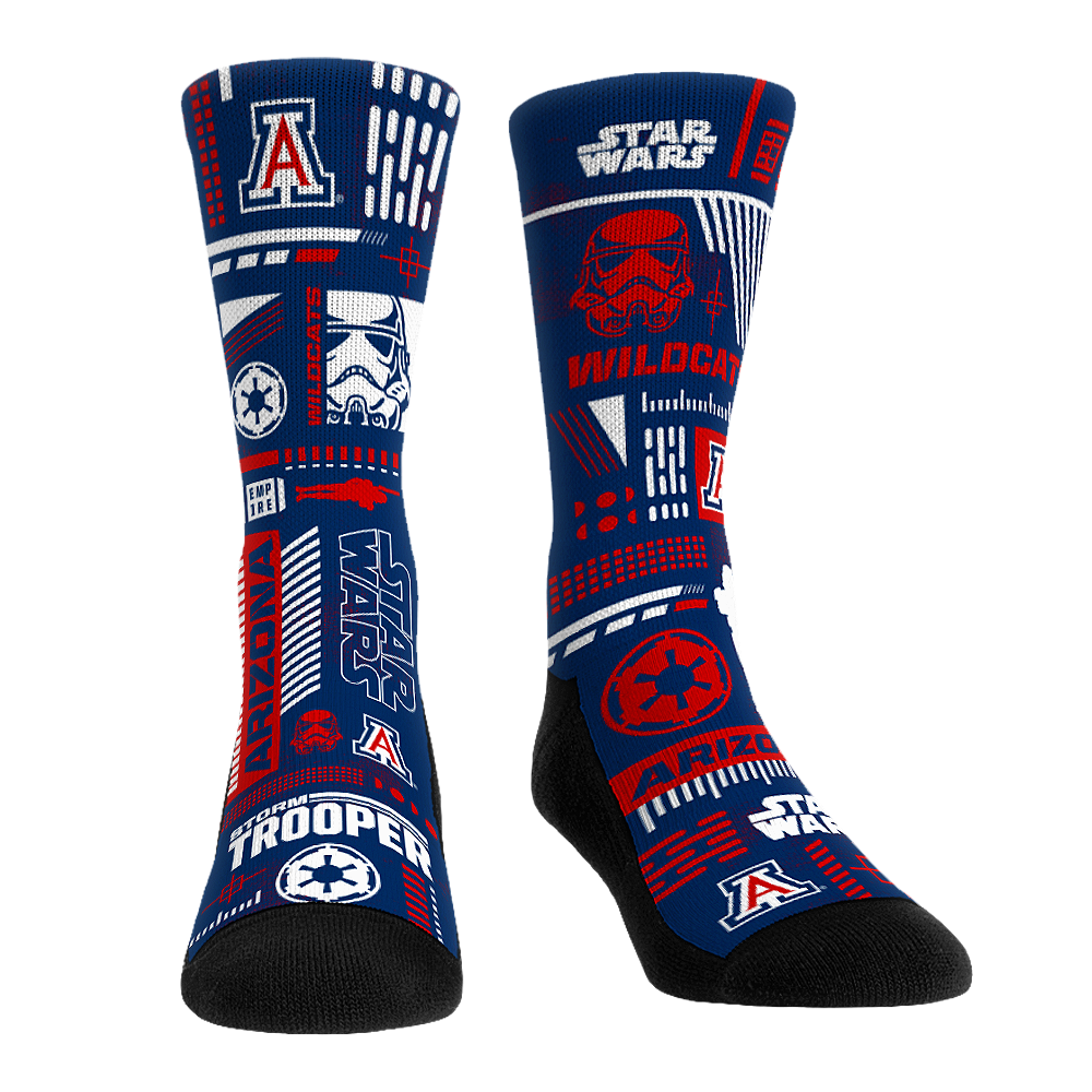 Arizona Wildcats - Star Wars  - Stormtrooper Pattern | Rock 'Em Socks