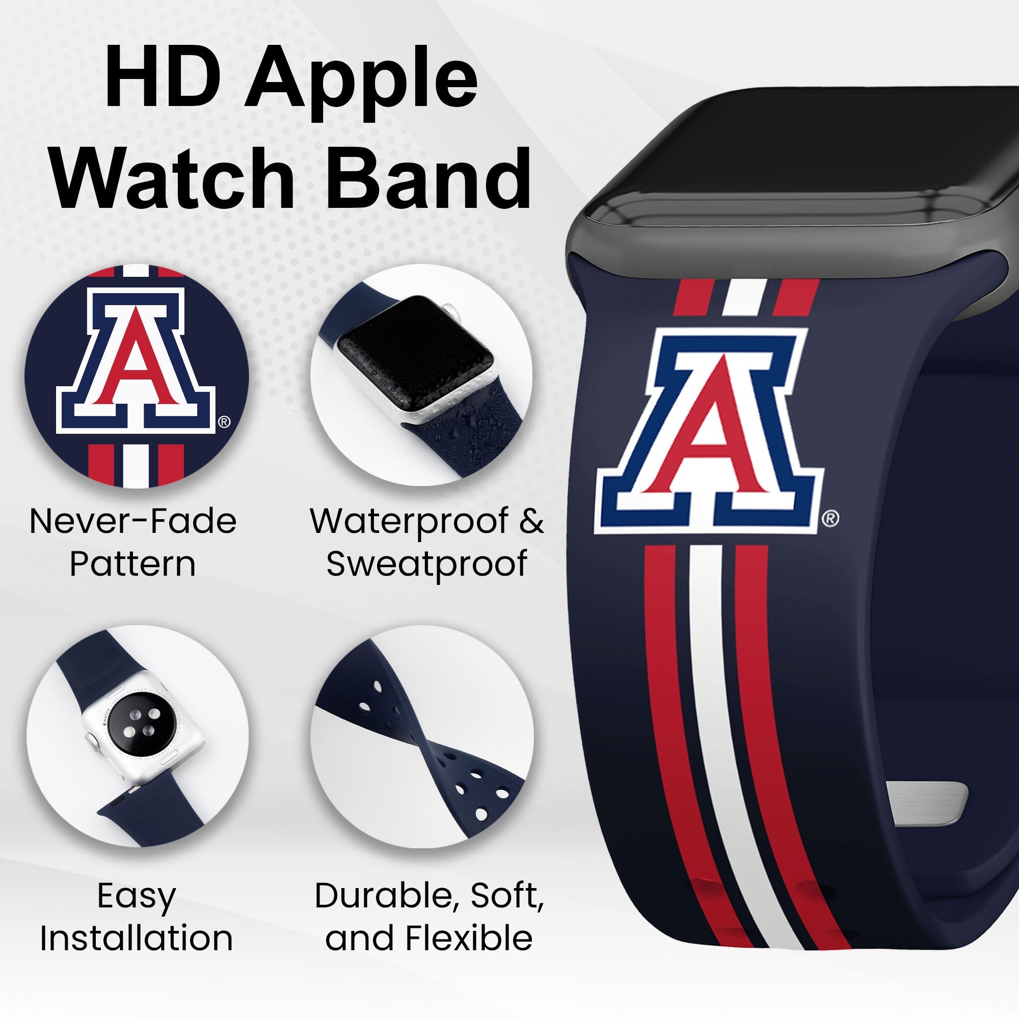 Arizona Wildcats HD Apple Watch Band 3