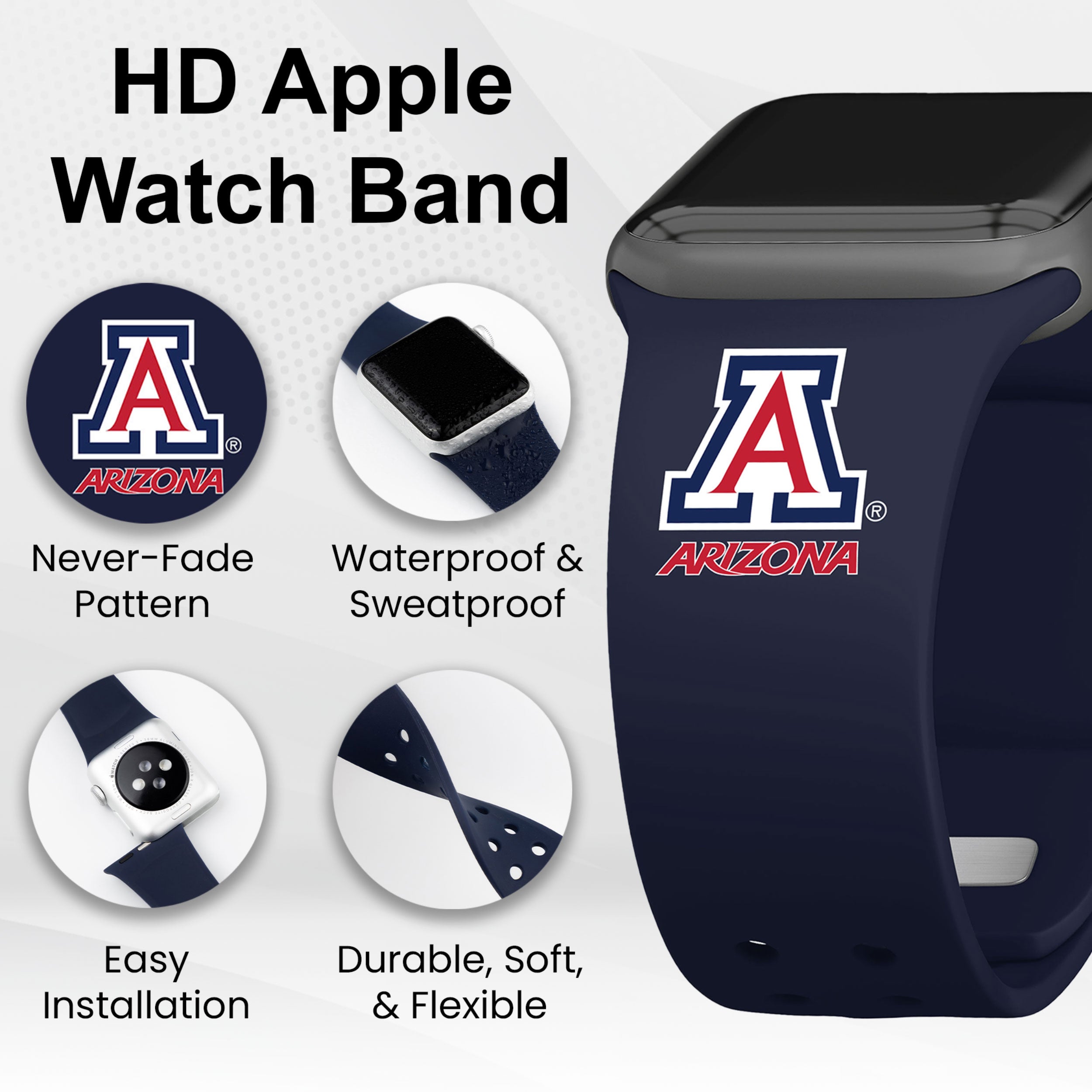 Arizona Wildcats HD Apple Watch Band 20