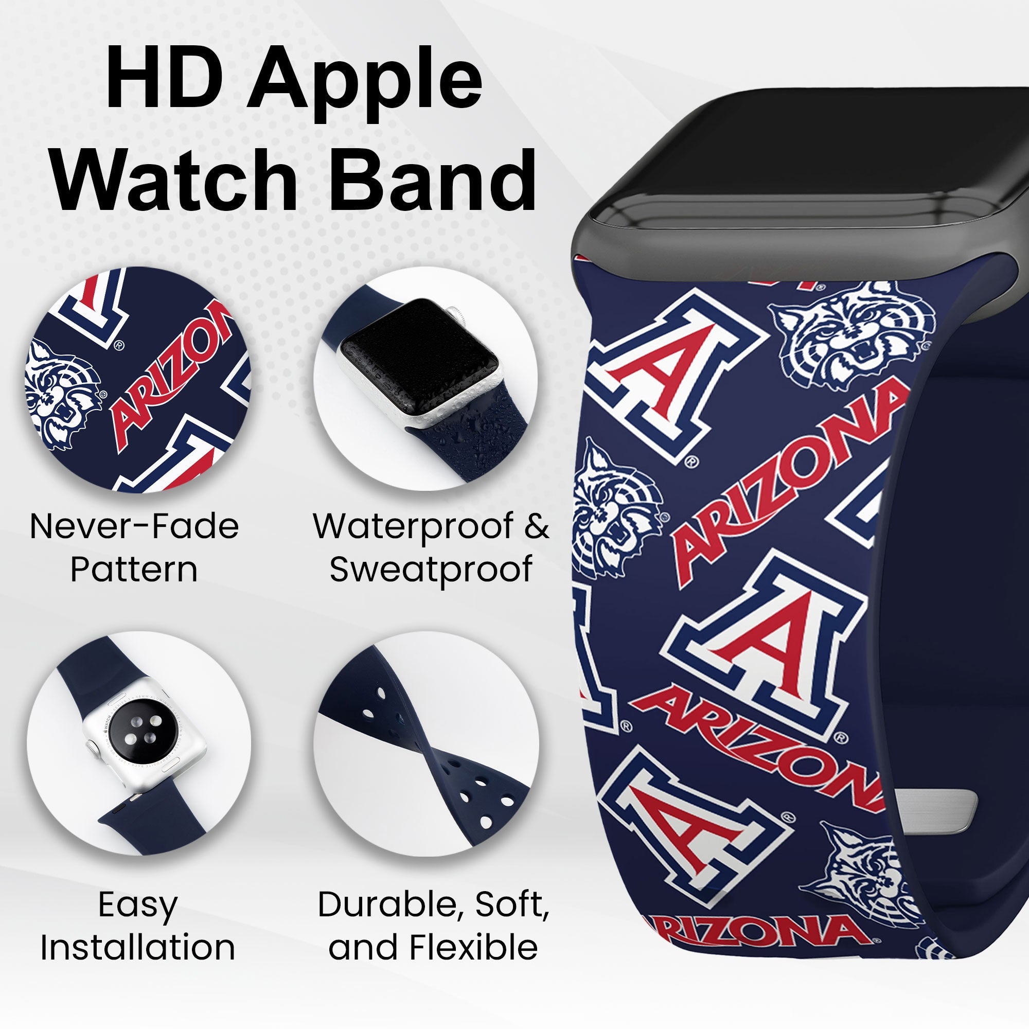 Arizona Wildcats HD Apple Watch Band 15