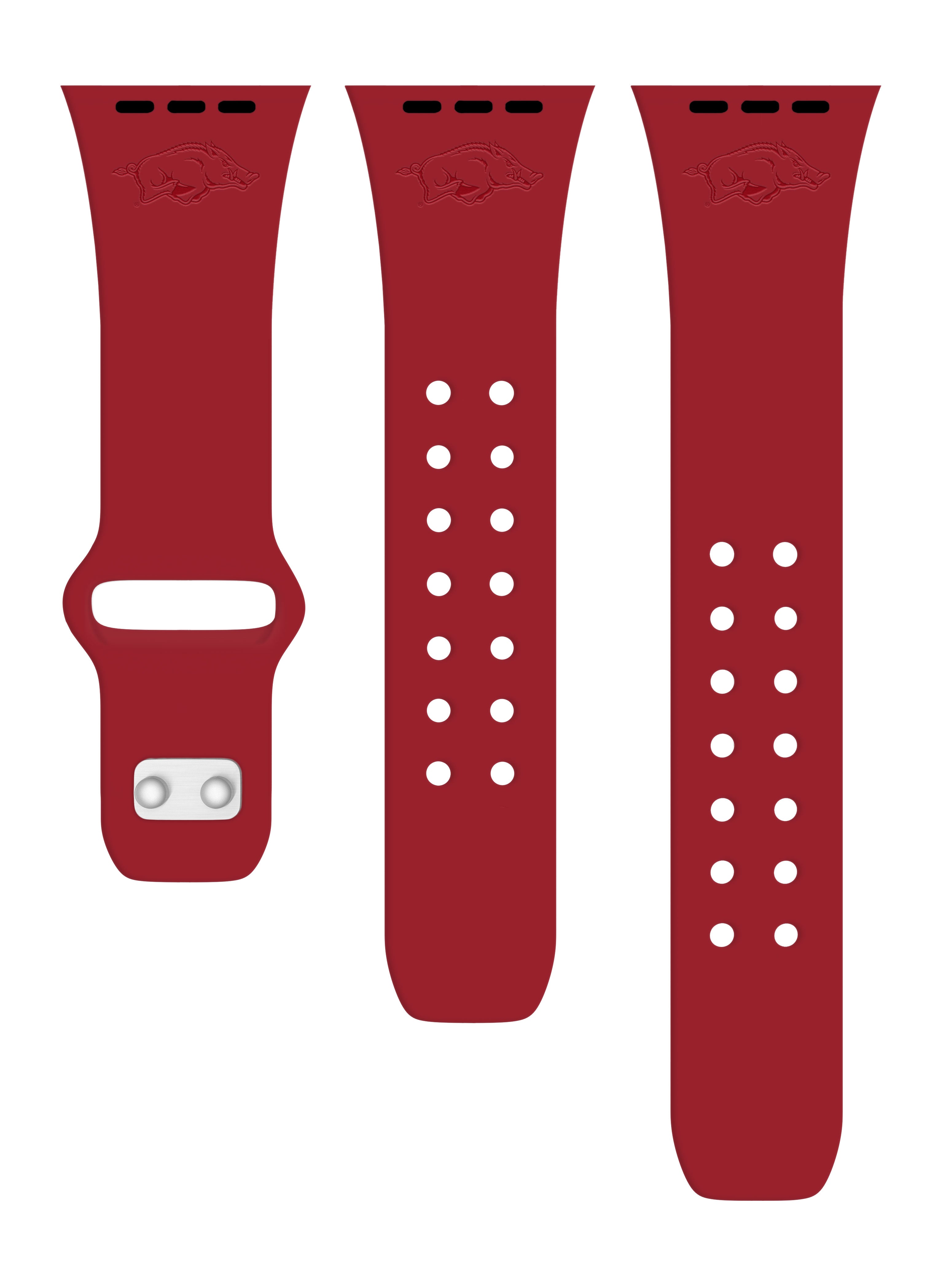 Arkansas Razorbacks Engraved Apple Watch Band 3