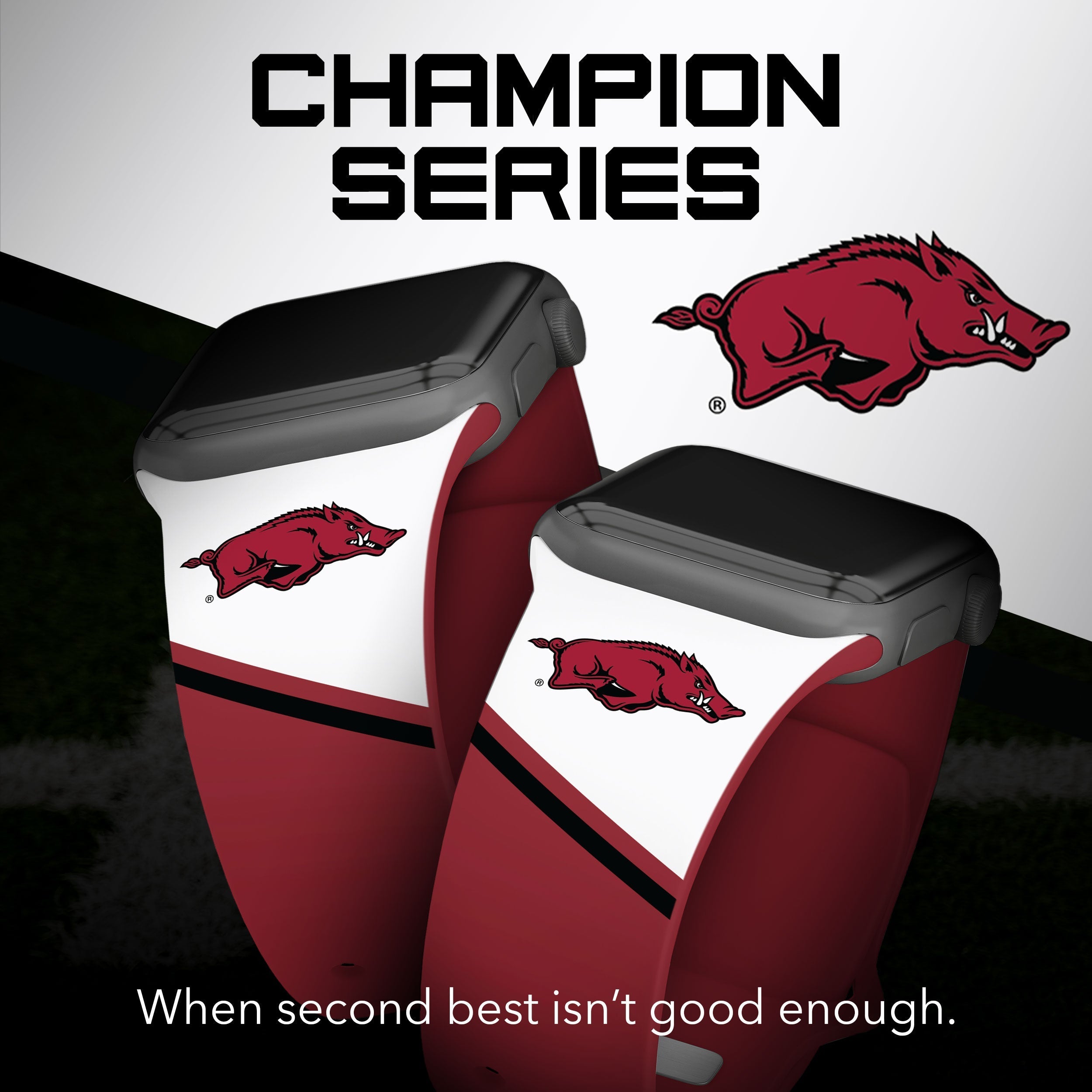 Arkansas Razorbacks HD Apple Watch Band 24