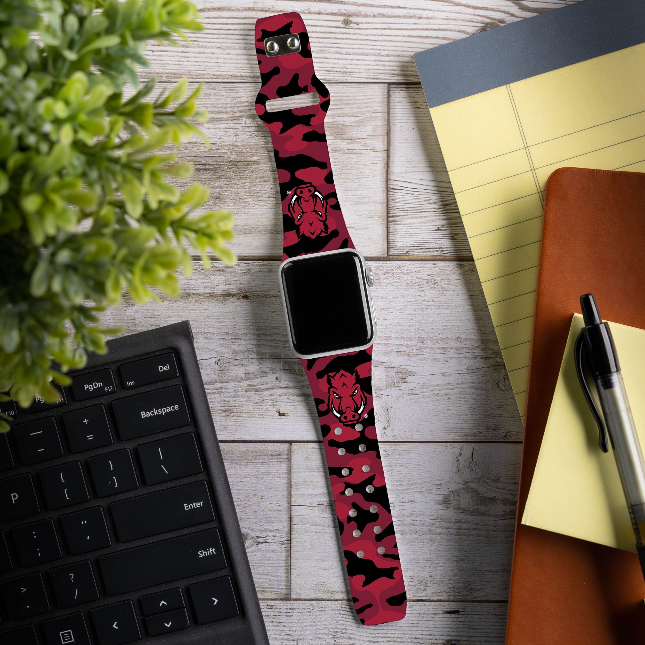 Arkansas Razorbacks HD Apple Watch Band 28