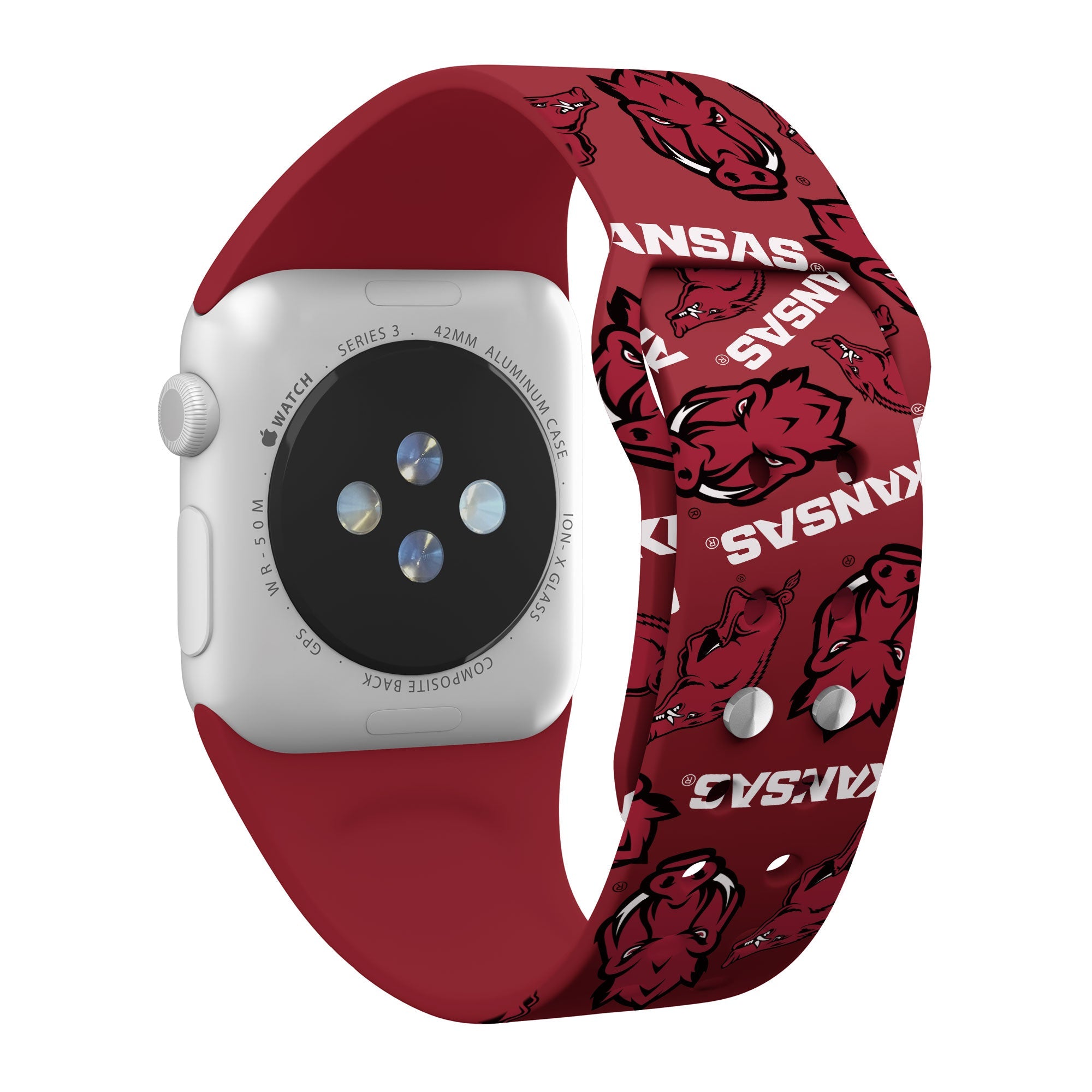 Arkansas Razorbacks HD Apple Watch Band 17