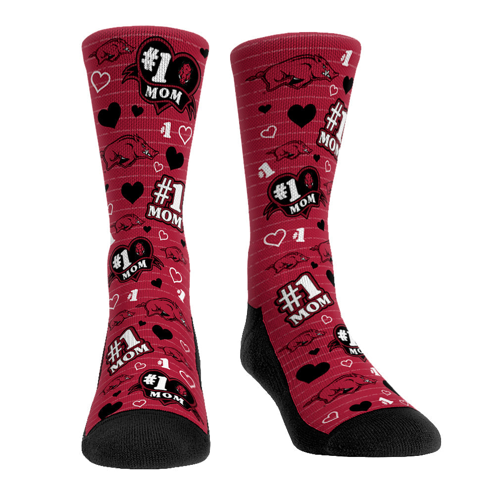 Arkansas Razorbacks - #1 Mom | Rock 'Em Socks