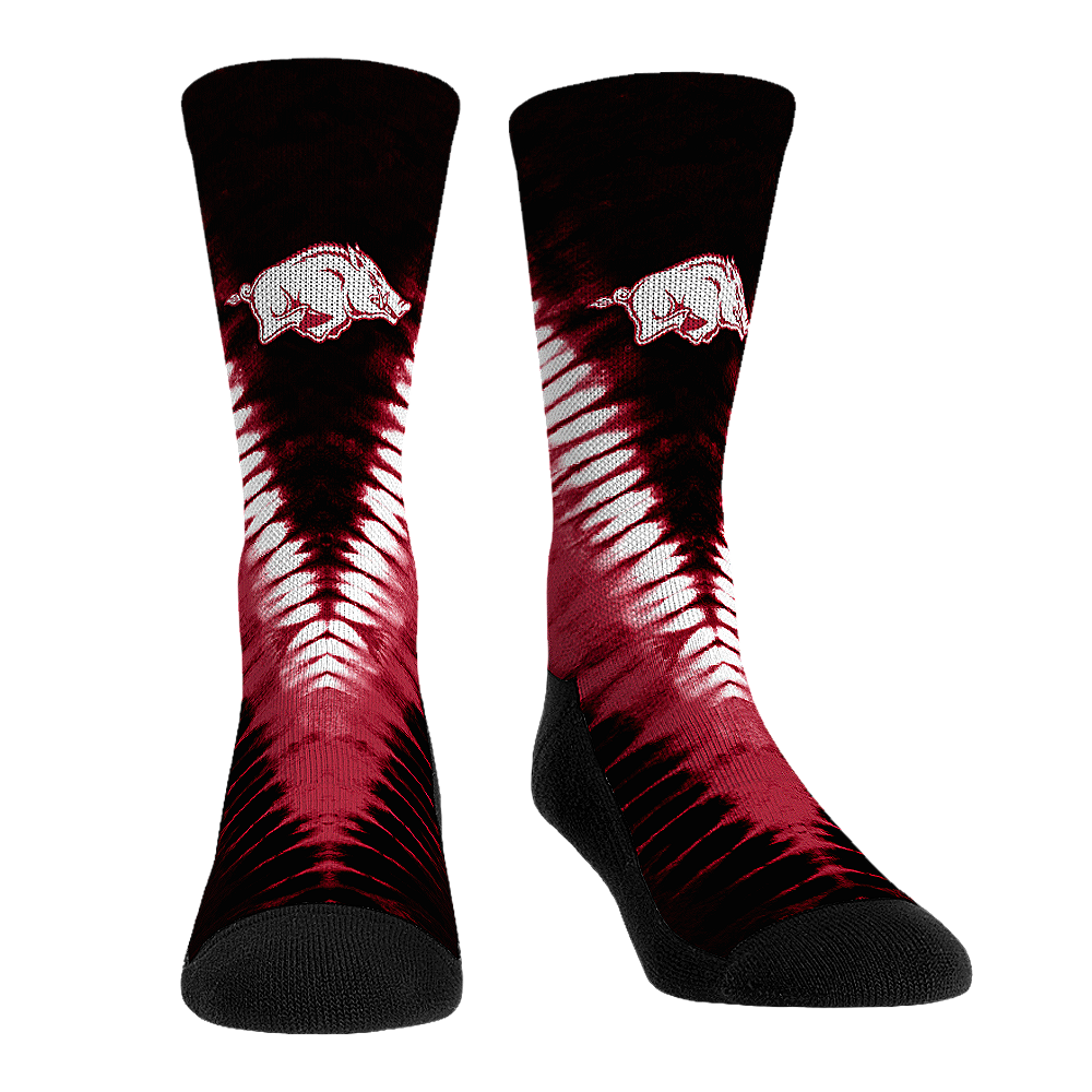 Arkansas Razorbacks - V Shape Tie Dye | Rock 'Em Socks