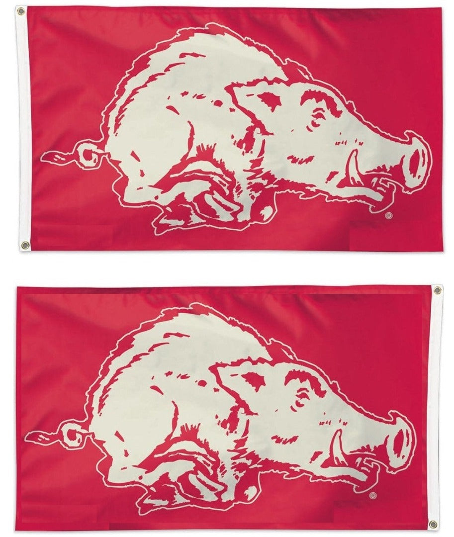 Arkansas Razorbacks Flag 3x5 Retro Logo 2 Sided
