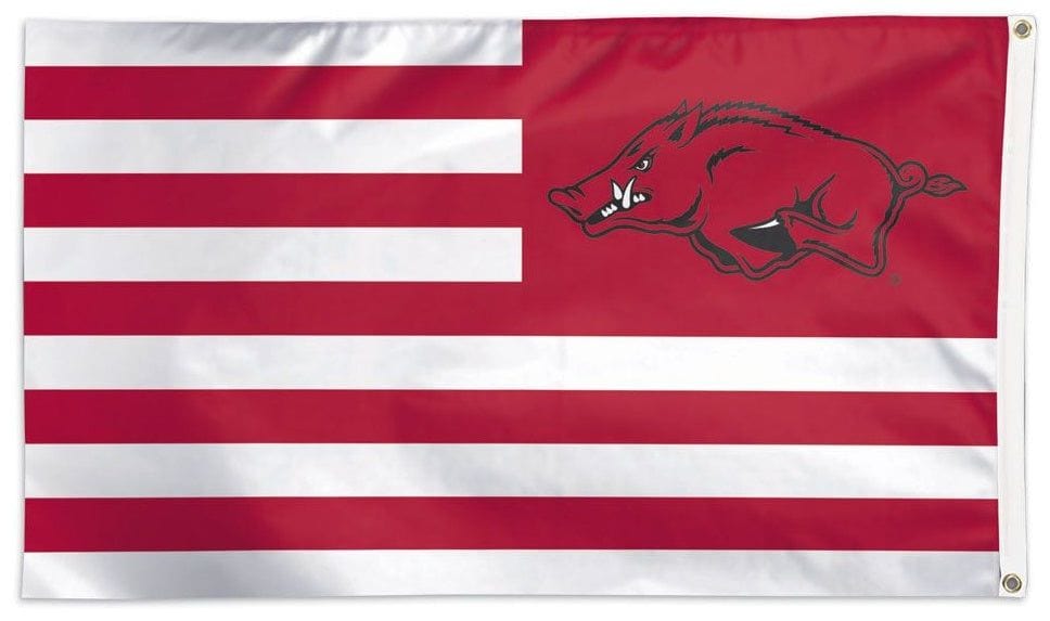 Arkansas Razorbacks Flag 3x5 Stripes Americana