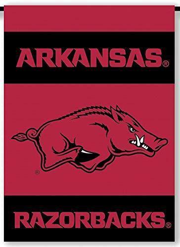 Arkansas Razorbacks Garden Flag 2 Sided 1