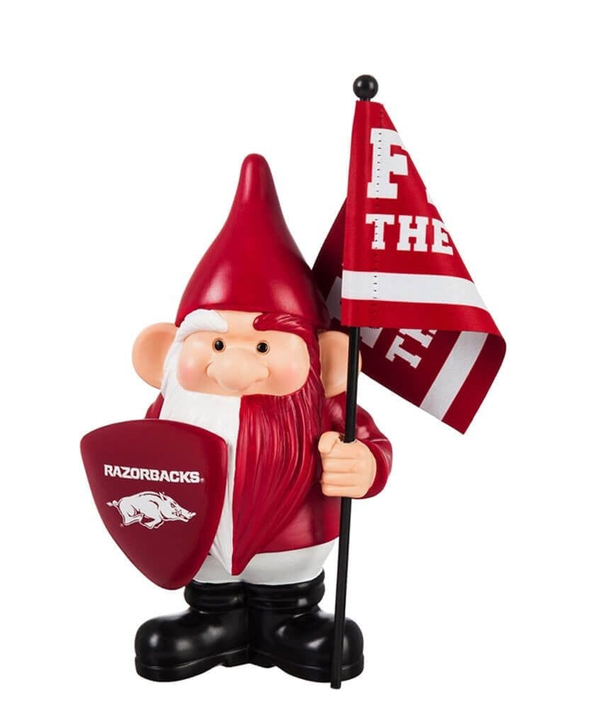 Arkansas Razorbacks Gnome with Flag Fear The Tusks 1