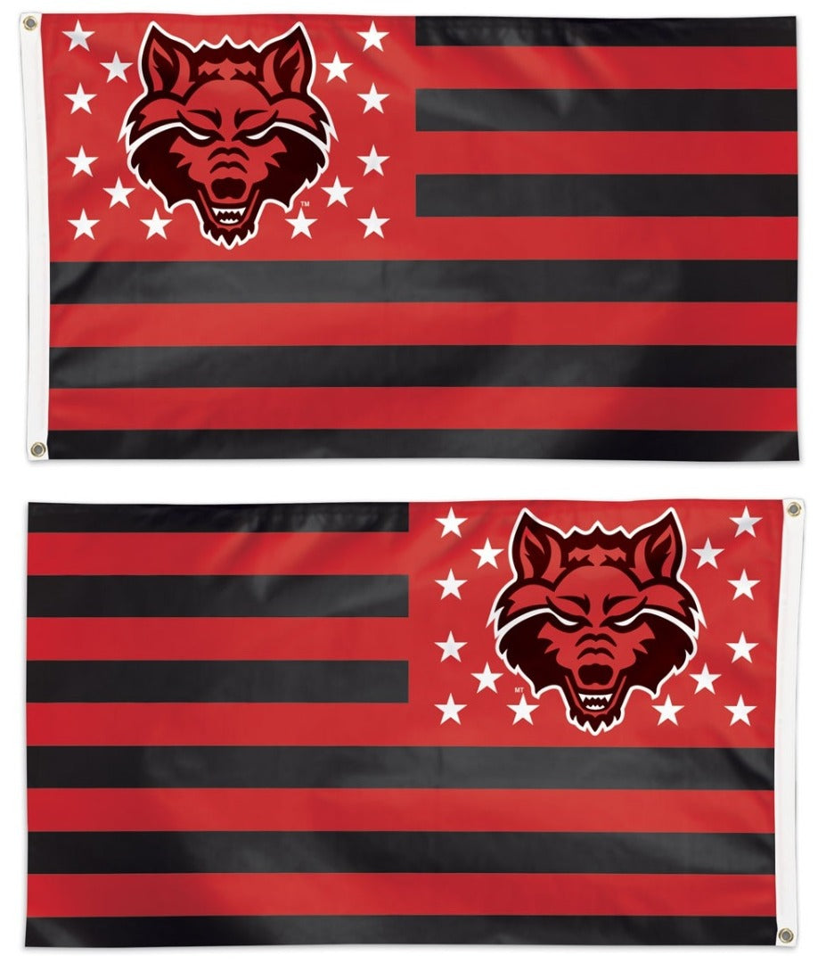 Arkansas State Red Wolves Flag 3x5 Patriotic Stars Stripes