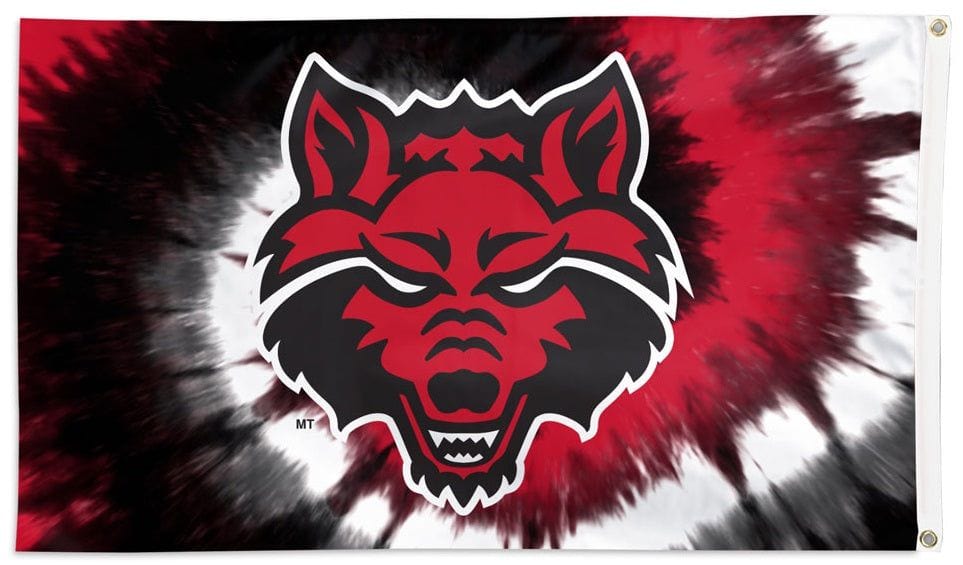 Arkansas State Red Wolves Flag 3x5 Tie Dye