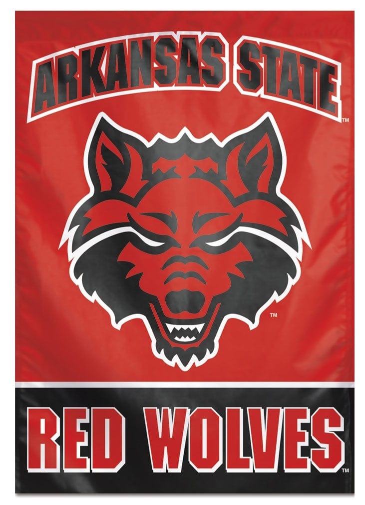 Arkansas State Red Wolves Flag Vertical House Banner