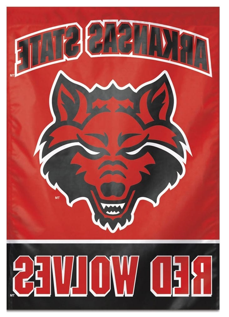 Arkansas State Red Wolves Flag Vertical House Banner