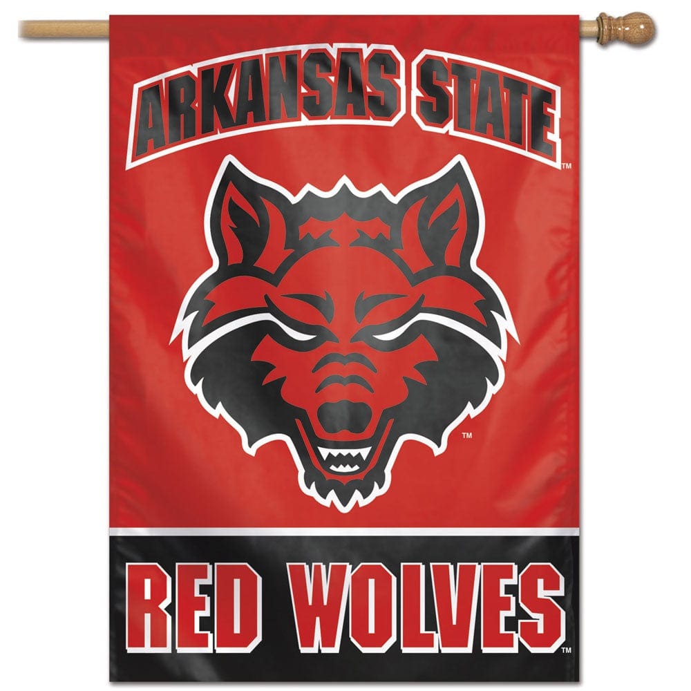 Arkansas State Red Wolves Flag Vertical House Banner 3