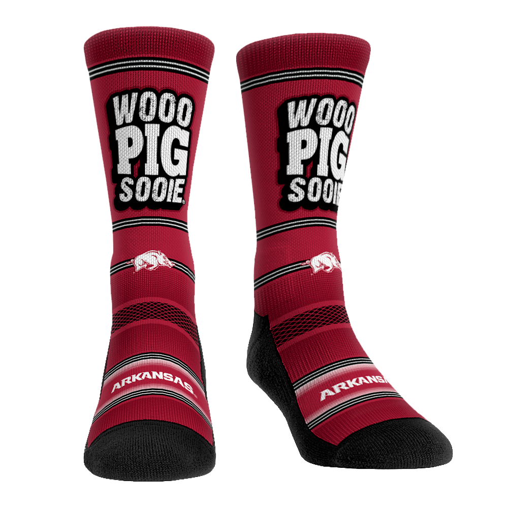 Arkansas Razorbacks - Wooo Pig Sooie | Rock 'Em Socks