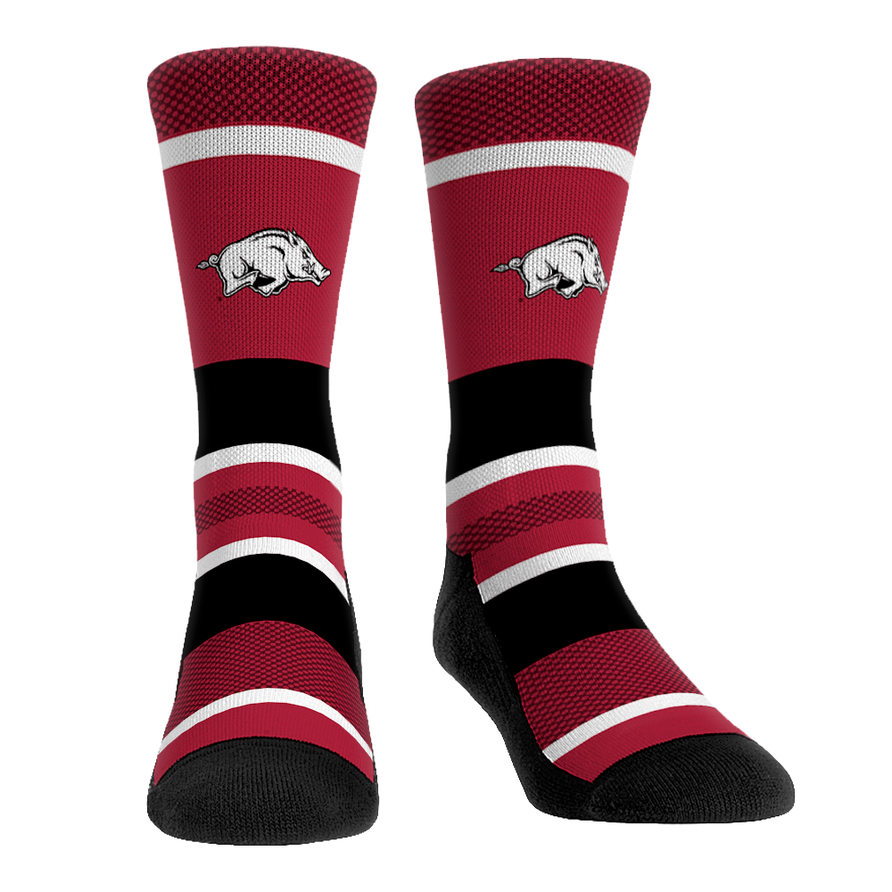 Arkansas Razorbacks - Tech Stripe | Rock 'Em Socks