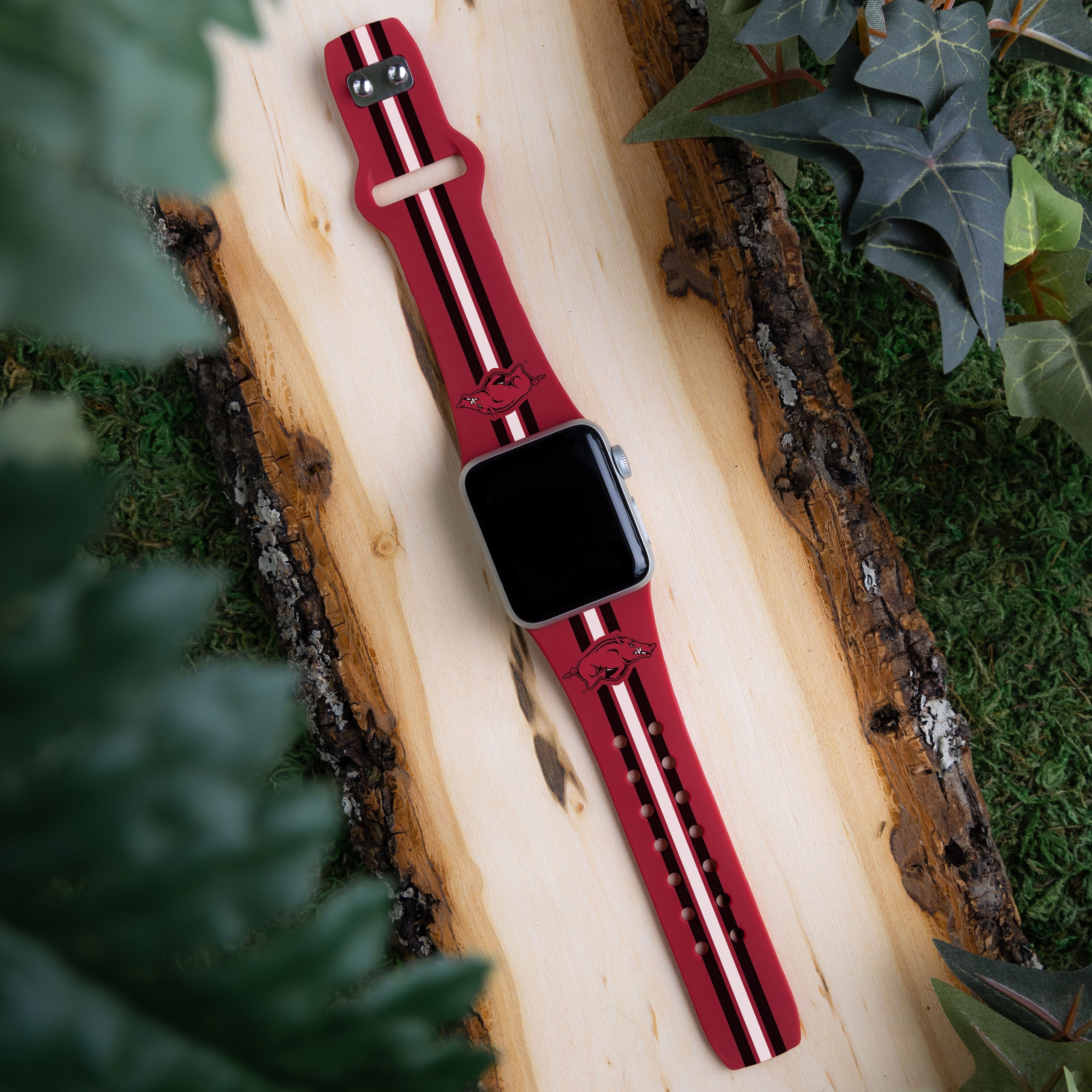Arkansas Razorbacks HD Apple Watch Band 2