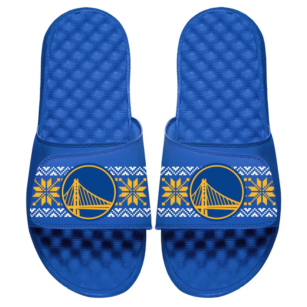 Golden State Warriors Ugly Sweater Slides 1