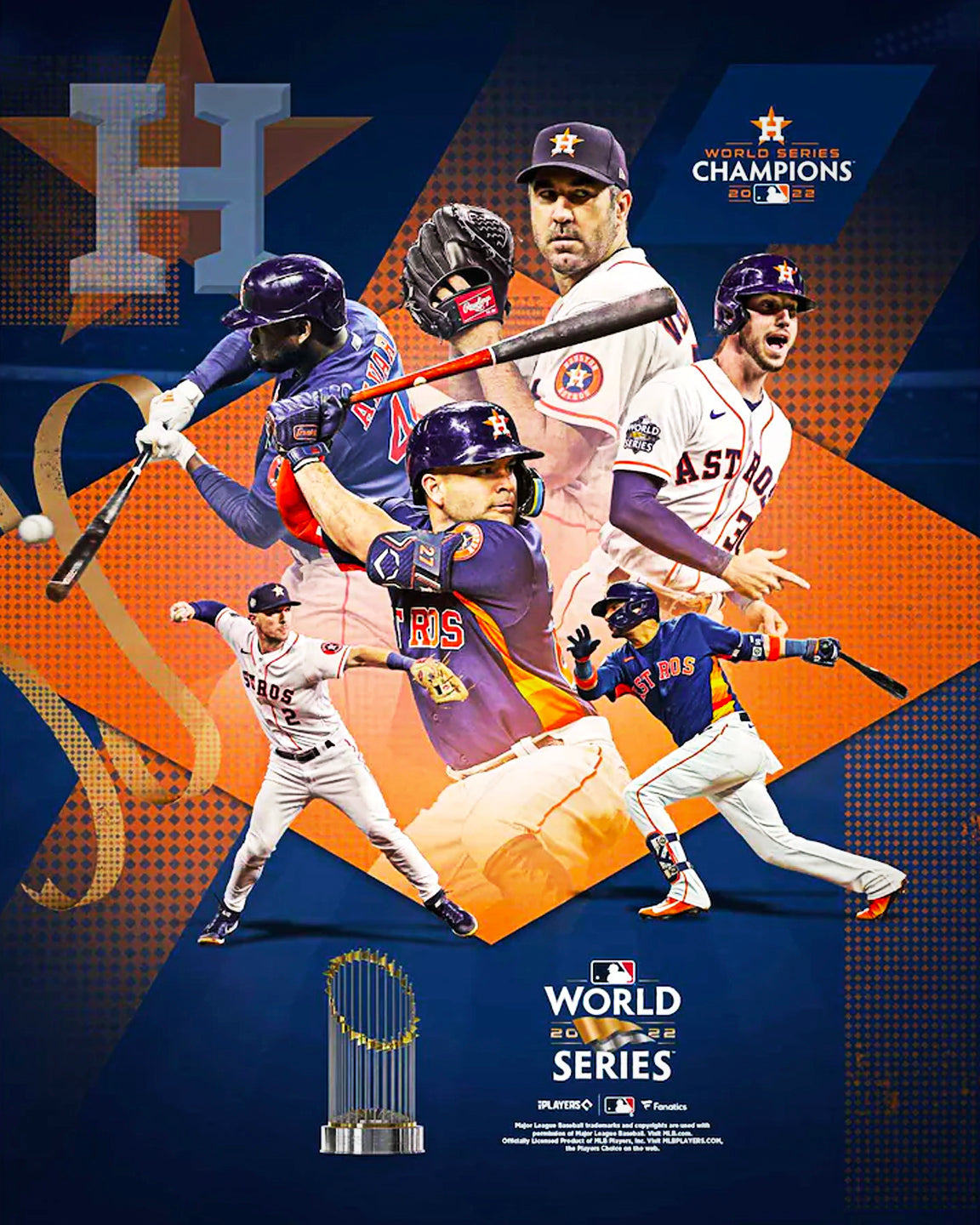 Houston Astros 2022 World Series Champions 8" x 10" Baseball Photo 1