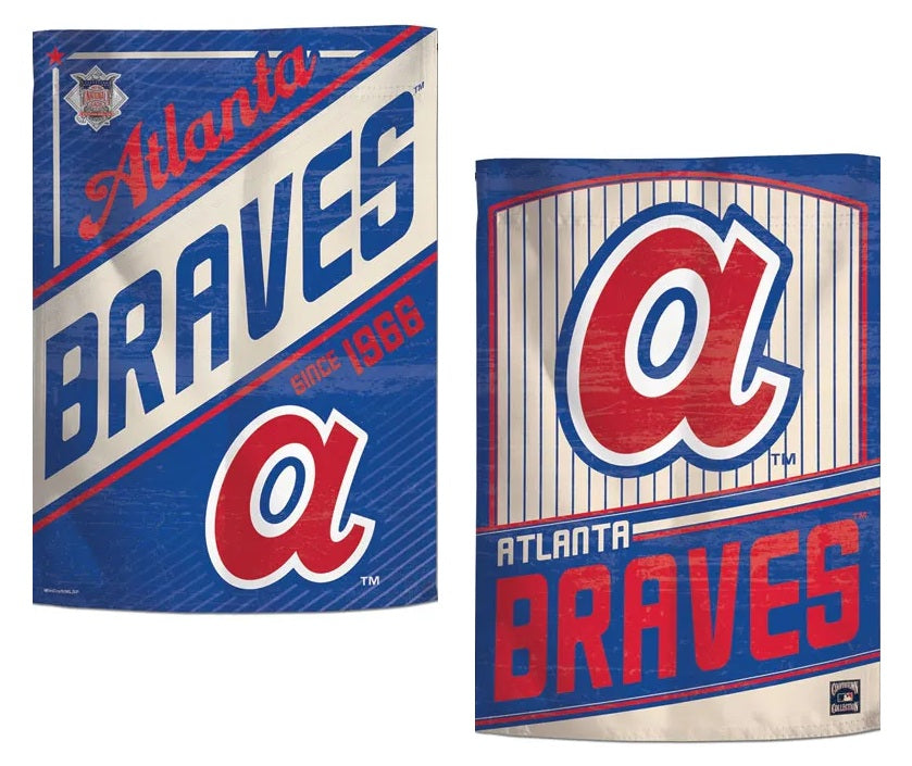 Atlanta Braves 2 Sided Cooperstown Garden Flag