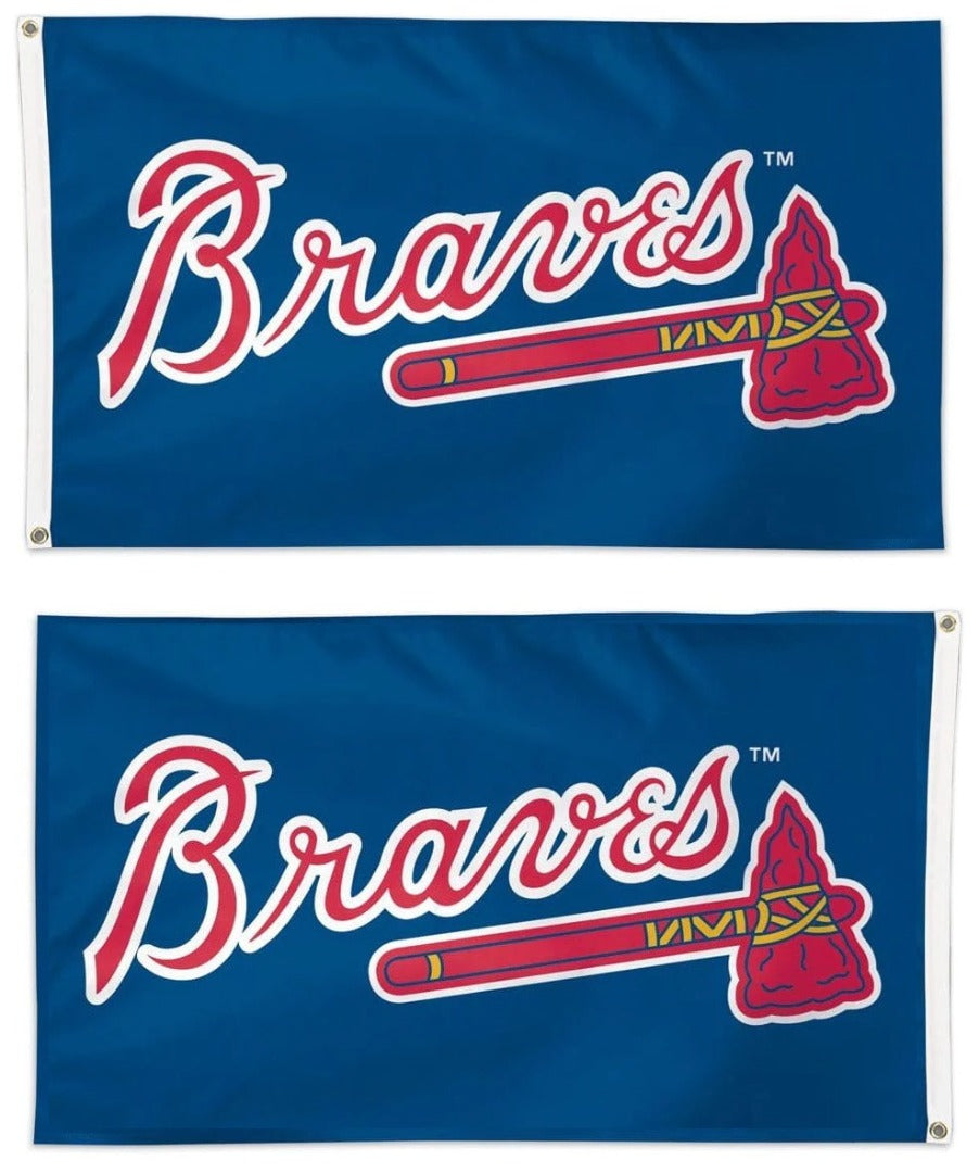 Atlanta Braves Flag 2x3 Logo 2 Sided 1