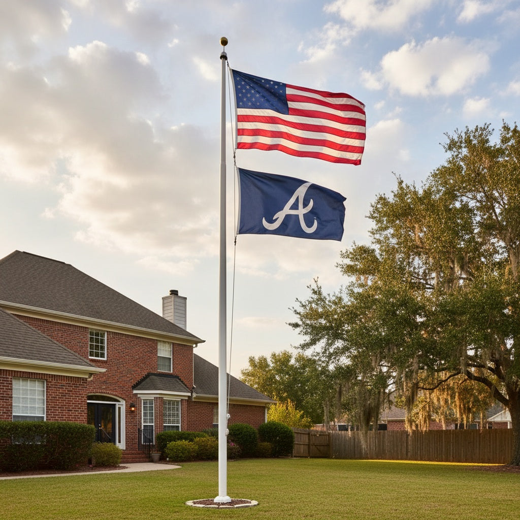 Atlanta Braves Flag 3x5 A Logo 2 Sided