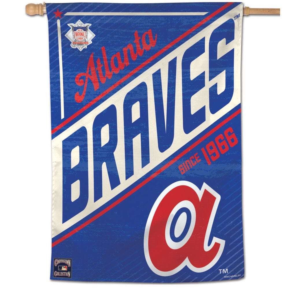 Atlanta Braves Flag Cooperstown Throwback House Banner 1
