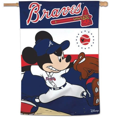 Atlanta Braves Flag Mickey Mouse Banner