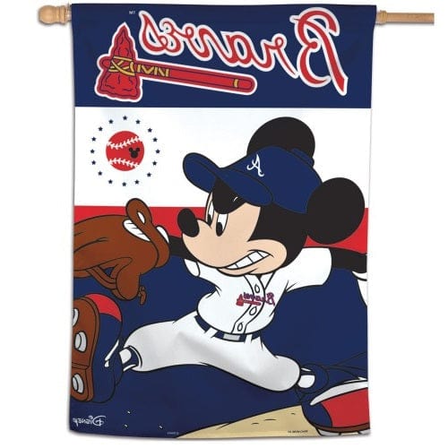 Atlanta Braves Flag Mickey Mouse Banner