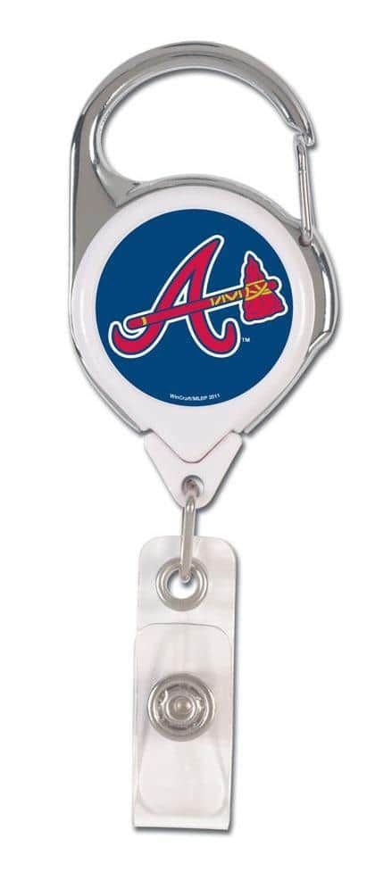 Atlanta Braves Reel Retractable ID Badge Holder 2 Sided