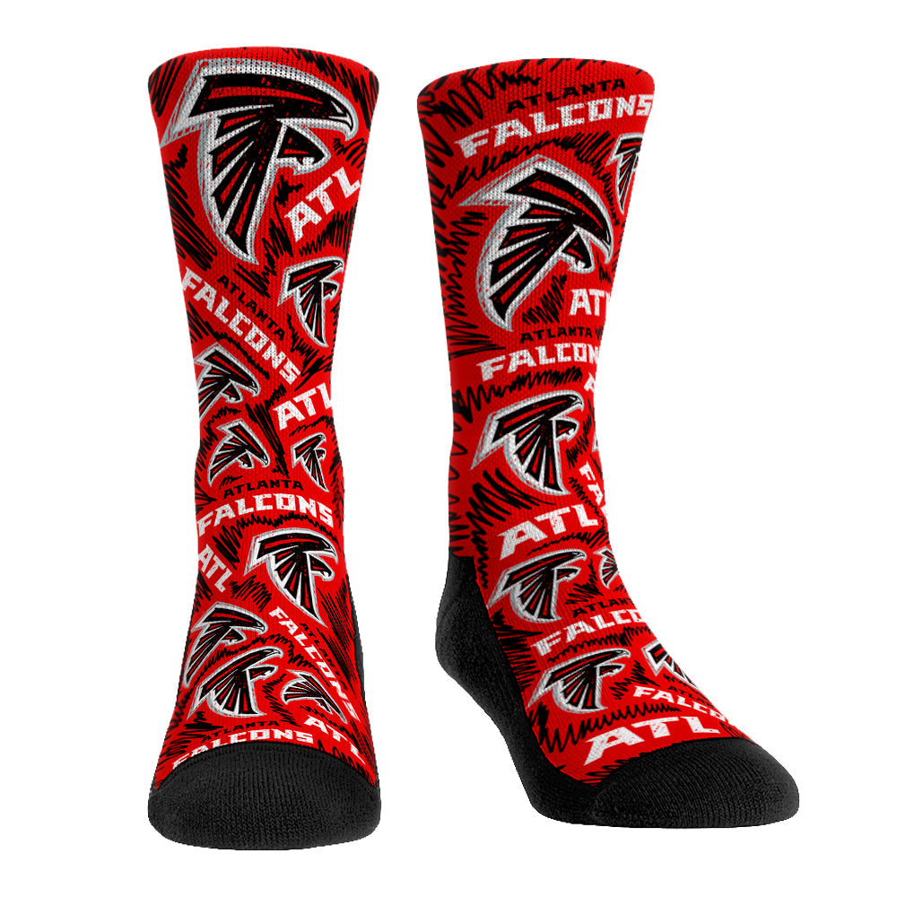 Atlanta Falcons - Logo Sketch | Rock 'Em Socks