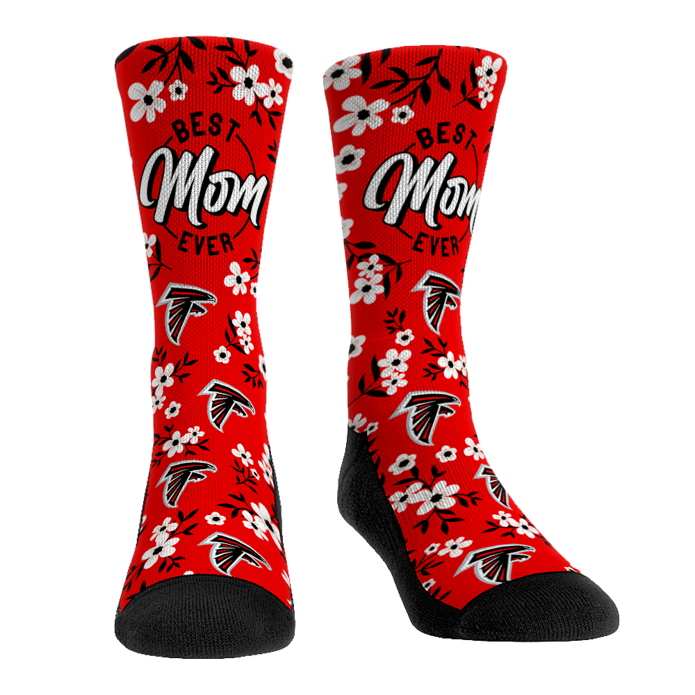 Atlanta Falcons - Best Mom Floral | Rock 'Em Socks