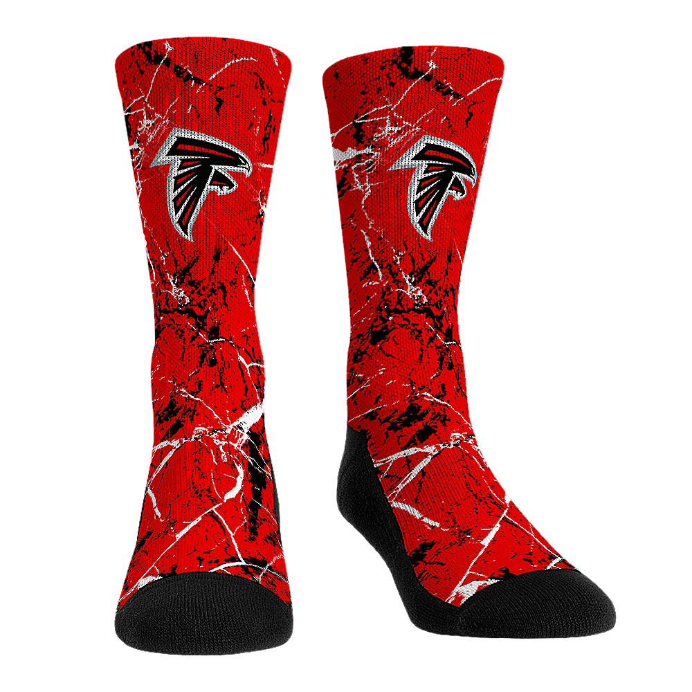 Atlanta Falcons - Cracked Marble | Rock 'Em Socks