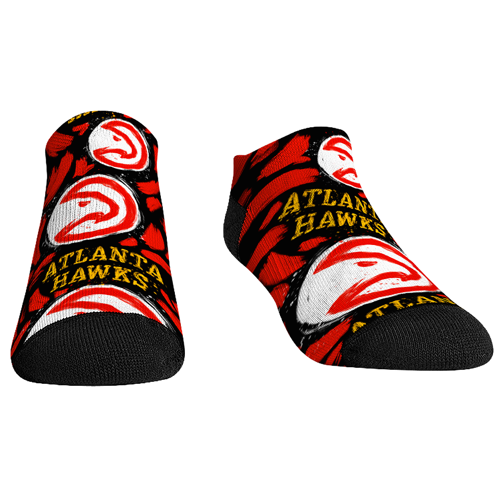 Atlanta Hawks - Low Cut  - Logo Paint | Rock 'Em Socks