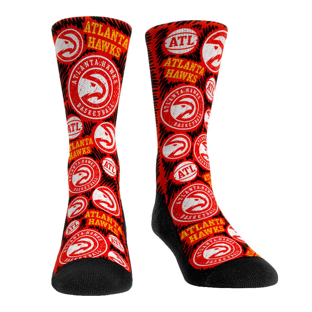 Atlanta Hawks - Logo Sketch | Rock 'Em Socks