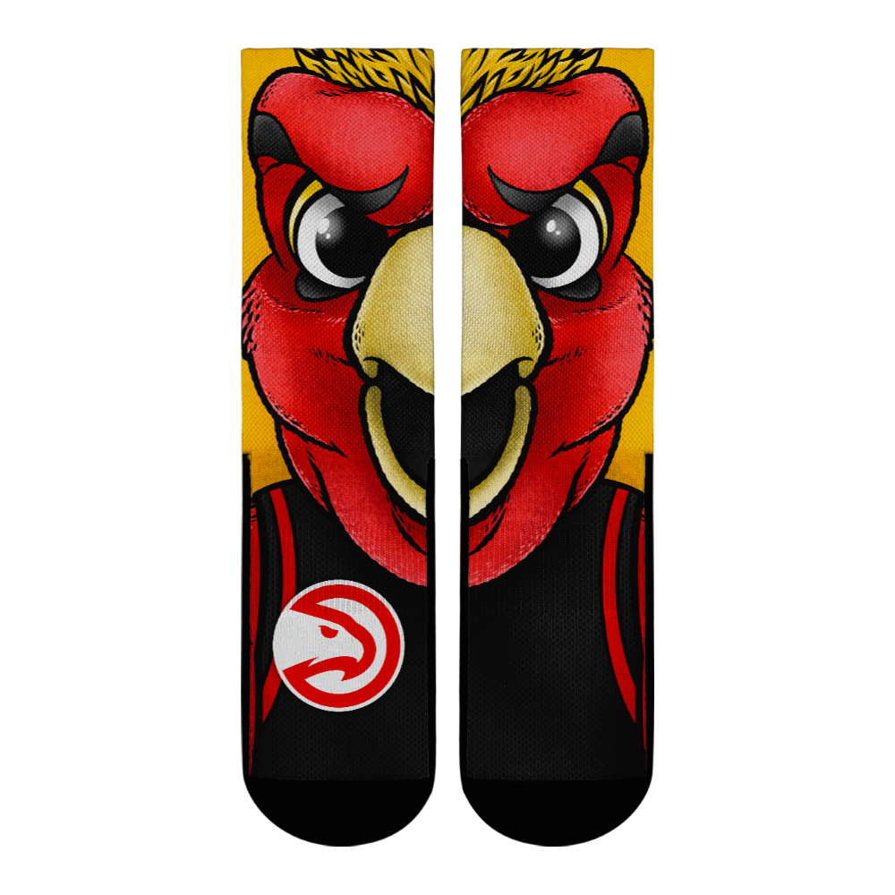 Atlanta Hawks - Split Face Mascot | Rock 'Em Socks