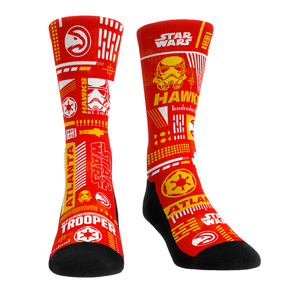 Atlanta Hawks - Star Wars  - Stormtrooper Pattern | Rock 'Em Socks