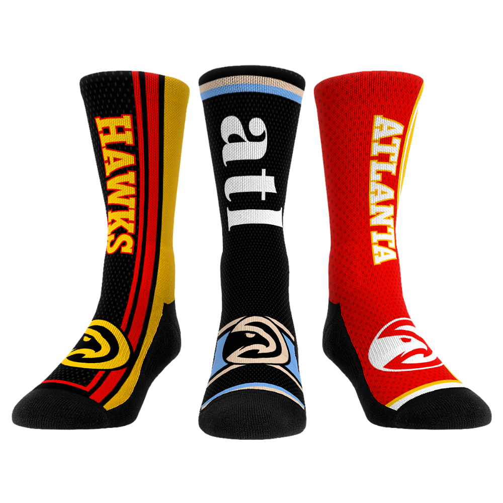 Atlanta Hawks - Ultimate Jersey  - 3-Pack | Rock 'Em Socks