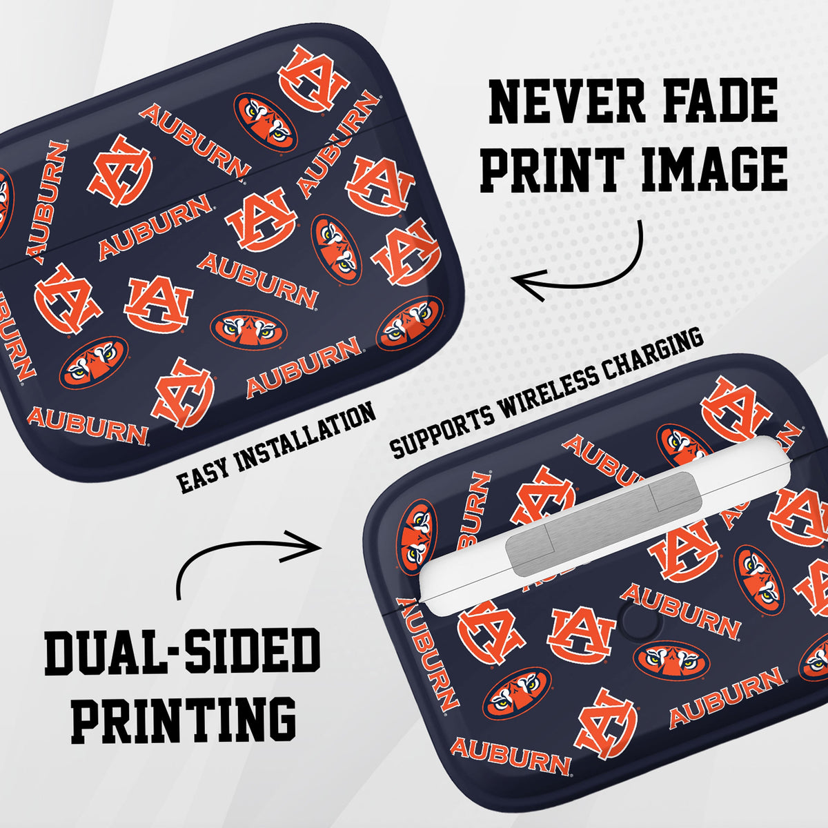 Auburn Tigers HDX AirPods Pro 1 & 2 Case Cover | Affinity Bands 7